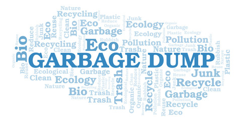 Obraz premium Garbage Dump word cloud.