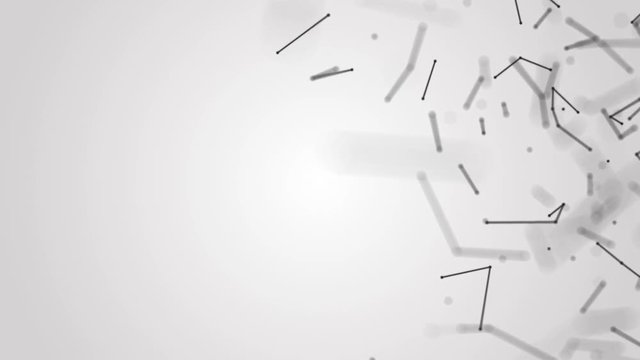 Abstract plexus shapes. Digital, communication and technology background with lines and dots. Web concept and Connection . Loopable sequence.  Big data technology concept.