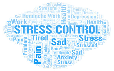 Fototapeta premium Stress Control word cloud.
