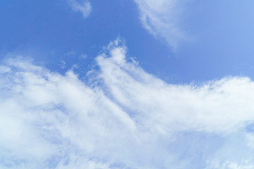 Obraz premium Softness of the blue sky with clouds for the background, blue sky and clouds.