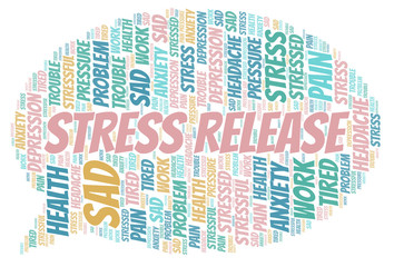 Obraz premium Stress Release word cloud.
