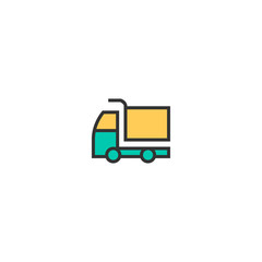 Truck icon design. Transportation icon vector design