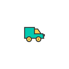 Truck icon design. Transportation icon vector design