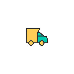 Truck icon design. Transportation icon vector design