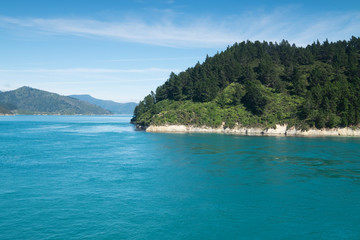 Obraz premium Mountain views, streams and lakes and plants of New Zealand