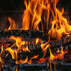 Fototapeta premium flames background texture