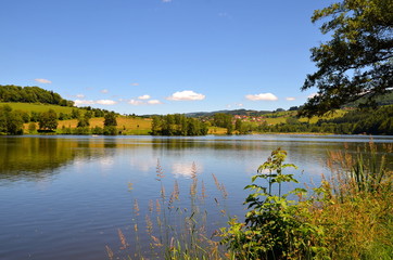 Lac des Sapins, literally translated into English as 'the lake of the fir-trees', is an artificial lake located in the region of Rhône-Alpes, France.