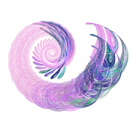 An abstract computer generated modern fractal design. Abstract fractal color texture. Digital art. Abstract Form & Colors.