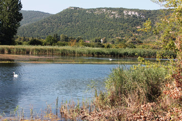 Lake of Agra Edessa Greece Europe