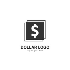 Money logo template design. Money logo with modern frame vector design