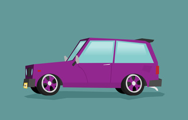 Car flat icon vector