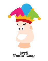 Flat fools day vector