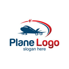 travel plane logo design