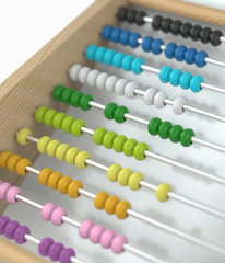 Abacus. 3D Rendering