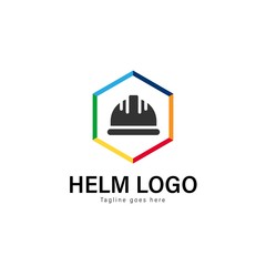 Construction logo template design. Construction logo with modern frame vector design