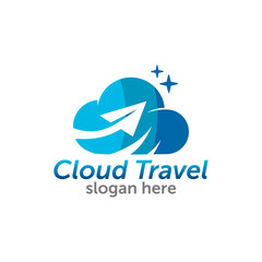 Fototapeta premium travel plane logo design