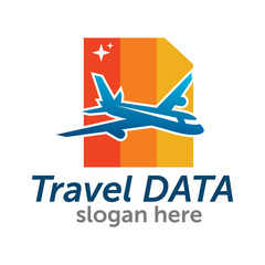 travel plane logo design