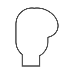 boxing glove icon. vector outline illustration on white background.