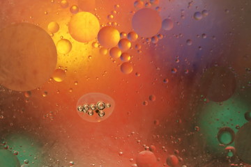 Texture bubble butters on background of the colour