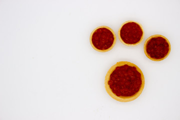 Luxury Red Caviar Background. Food photo concept.