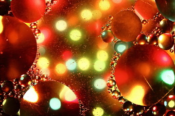 Texture bubble butters on background of the colour