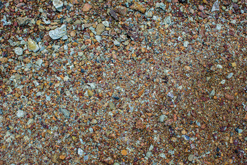Sea pebbles. Small stones gravel texture background.Pile of pebbles, thailand.Color stone in background.