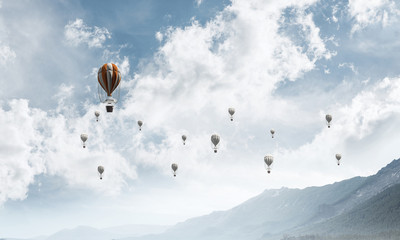 Summer colourful mountain landscape.