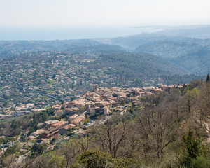 Fototapeta na wymiar Panorama sur Saint Jeannet