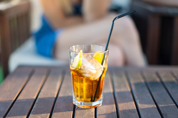 Photo of a glass of cocktail