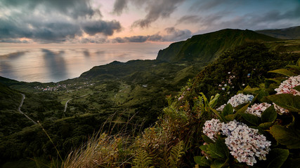 blaue Stunde auf den Azoren.