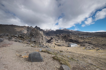 View of Amazing mountains of New Zealand