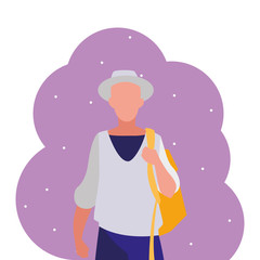 young boy student modeling