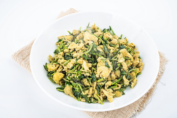 Chinese delicious home cooking, fragrant scrambled eggs