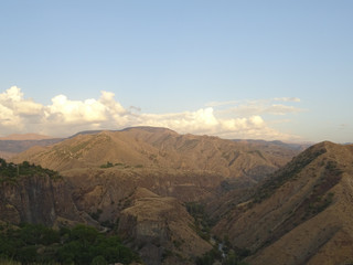 Fototapeta na wymiar Landscape near Garni, Armenia
