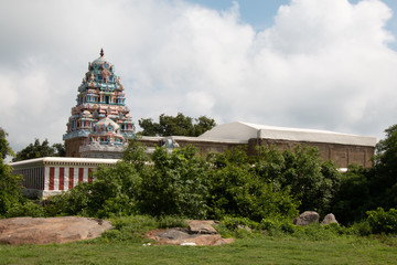 Hindu temple in mountain