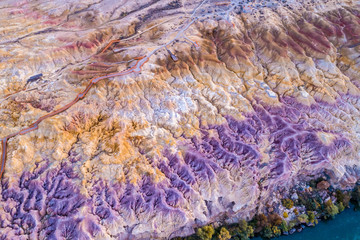 Burqin Yadan landform China also known as Colorful Beach Irtysh River Burqin County Altay Prefecture Xinjiang China