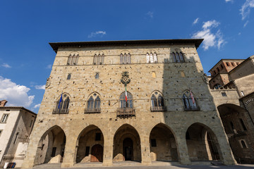 Fototapeta na wymiar Palazzo degli Anziani - Pistoia town hall - Tuscany Italy