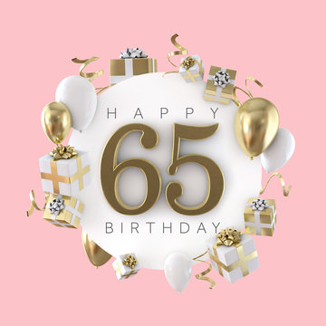 Hôm nay là sinh nhật lần thứ 65, hãy cùng đón chào tuổi mới bằng không gian tràn đầy bóng bay và những món quà tặng ý nghĩa. Hãy xem hình ảnh này để đón nhận niềm vui và sự phấn khích trong ngày sinh nhật của mình.