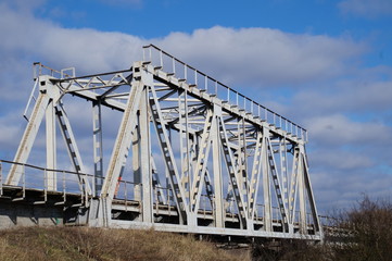 Railway bridge over the river