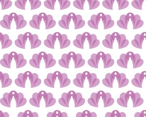 Pink peacock seamless vector pattern