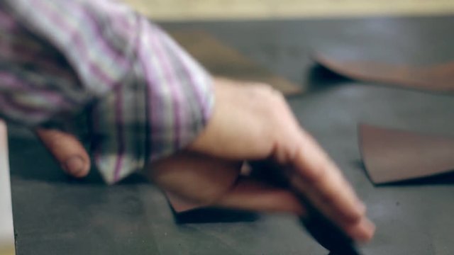 Tanner at work in the workshop