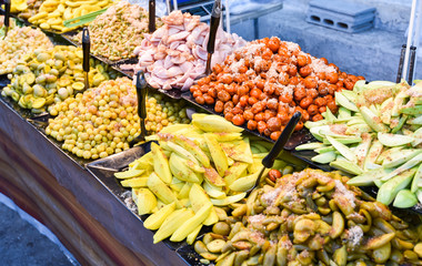 Asia fruit preserve on tray