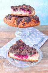 Streuselkuchen mit Mohn und Marmelade