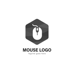 Computer logo template design. Computer logo with modern frame vector design