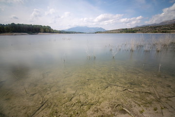 Beniarres dam in Alicante province Spain