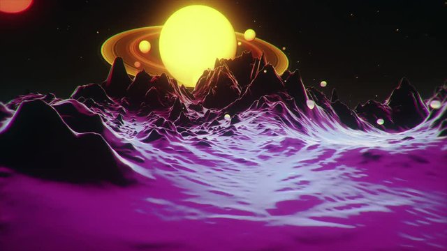 80s Space Abstract
