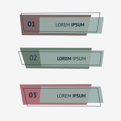 Set of flat geometric polygon vector banners.