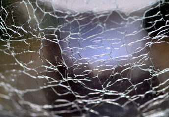 Hintergrund gesprungenes Glas