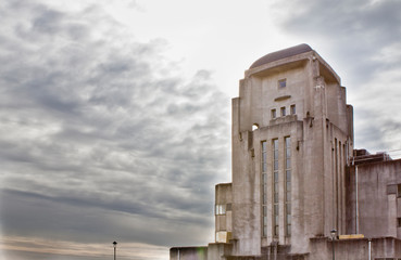 radio kootwijk concrete old building and sky