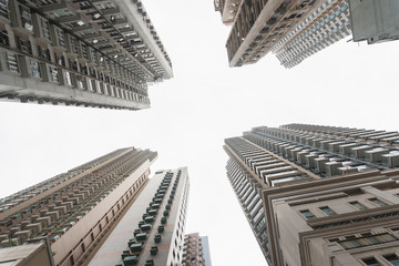 Fototapeta na wymiar Modern skyscrapers in business